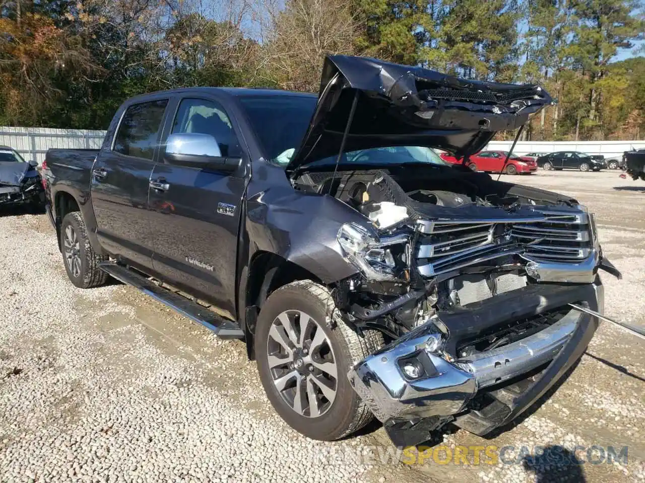 1 Photograph of a damaged car 5TFHY5F11MX971952 TOYOTA TUNDRA 2021