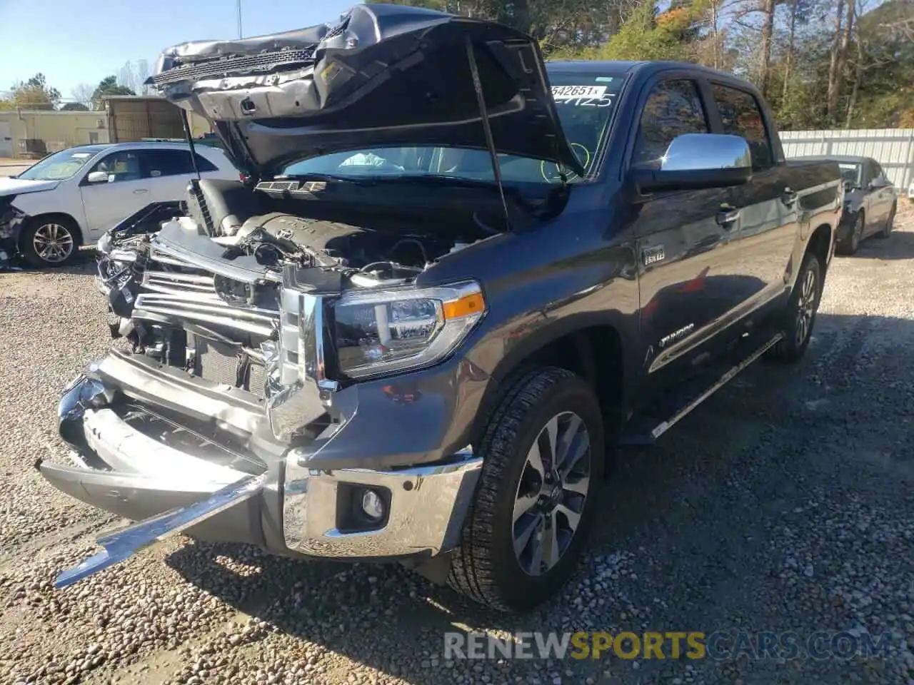 2 Photograph of a damaged car 5TFHY5F11MX971952 TOYOTA TUNDRA 2021