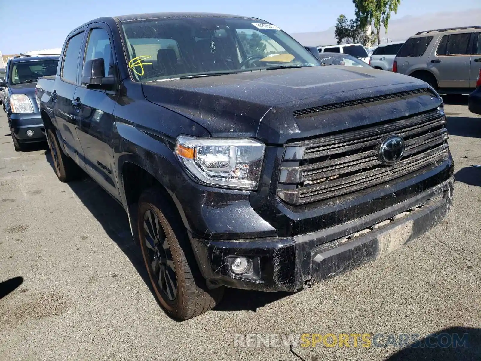 1 Photograph of a damaged car 5TFHY5F12MX964461 TOYOTA TUNDRA 2021