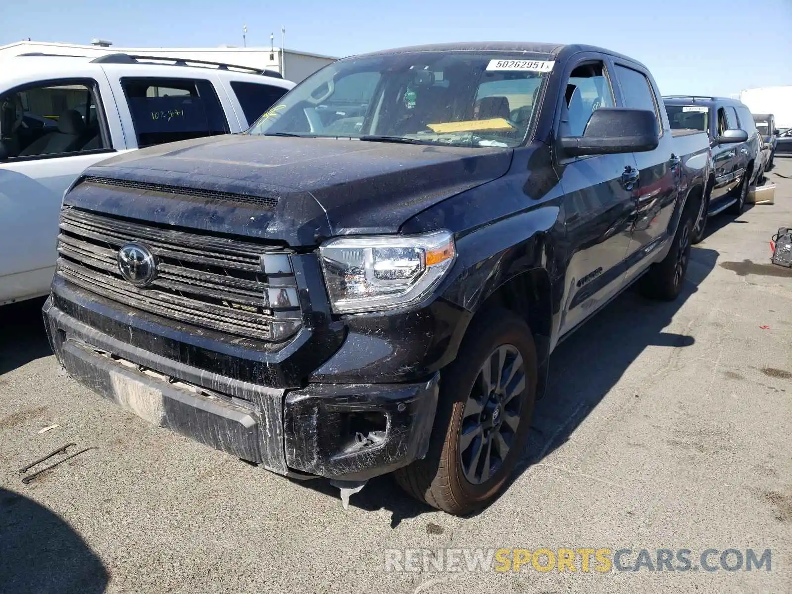 2 Photograph of a damaged car 5TFHY5F12MX964461 TOYOTA TUNDRA 2021