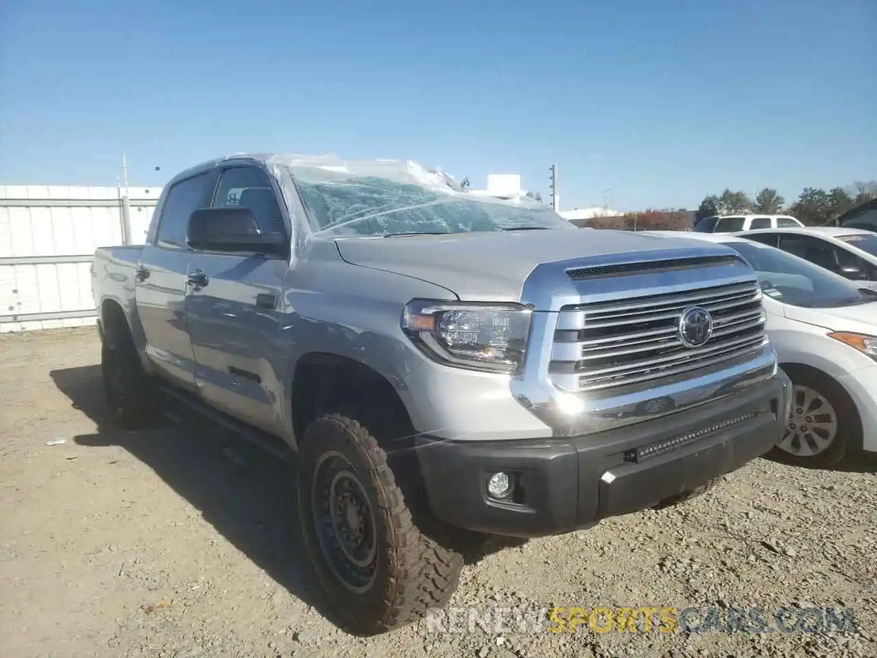 1 Photograph of a damaged car 5TFHY5F13MX022919 TOYOTA TUNDRA 2021