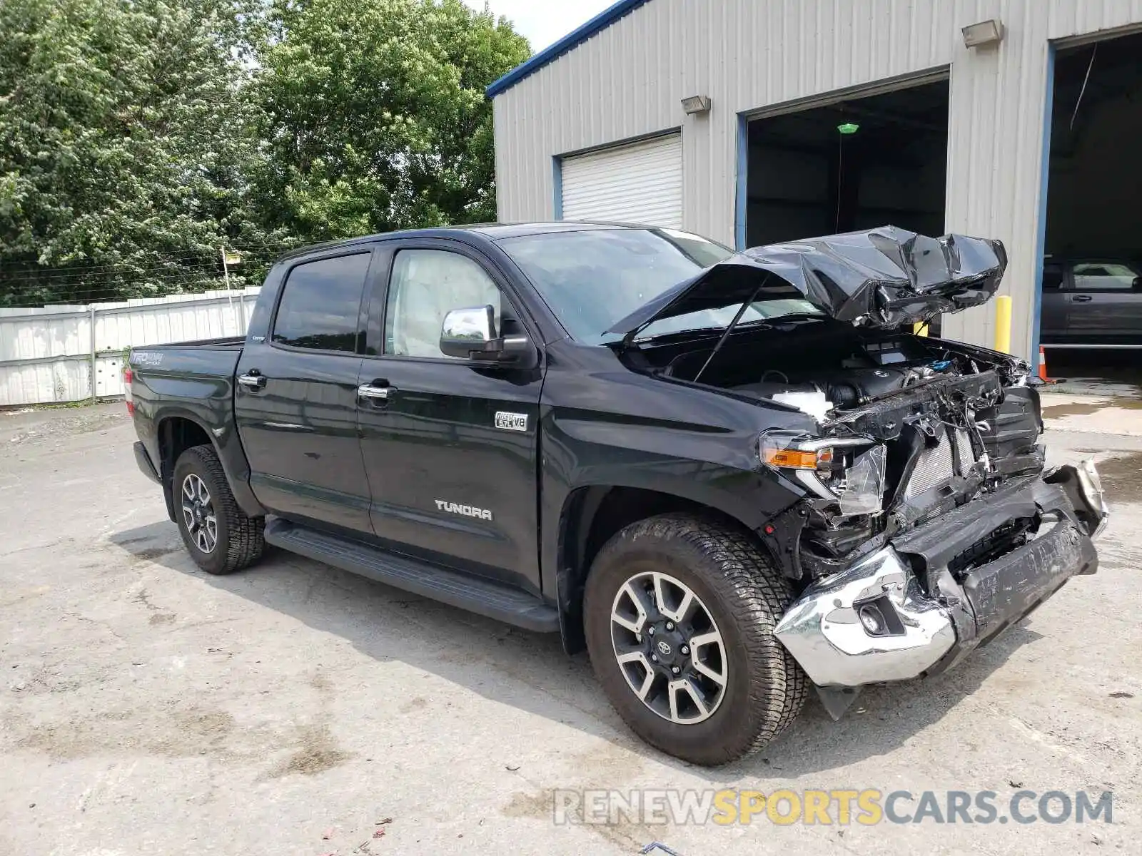 1 Photograph of a damaged car 5TFHY5F15MX016216 TOYOTA TUNDRA 2021