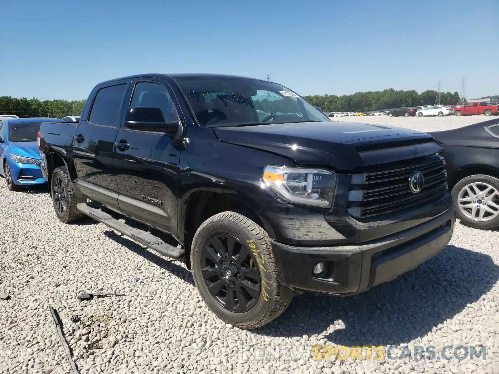 1 Photograph of a damaged car 5TFHY5F15MX970125 TOYOTA TUNDRA 2021