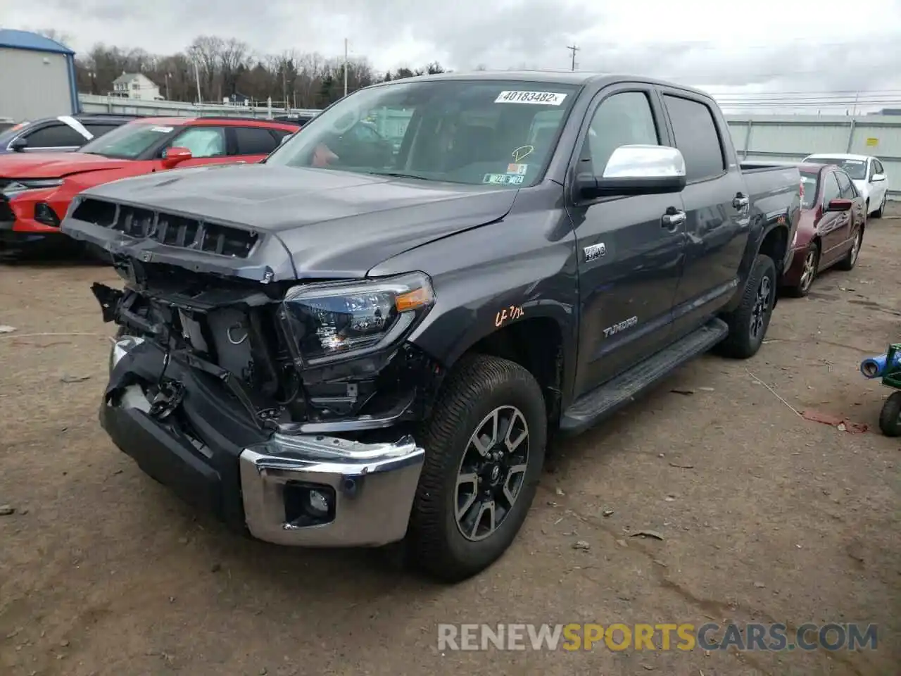 2 Photograph of a damaged car 5TFHY5F17MX015021 TOYOTA TUNDRA 2021