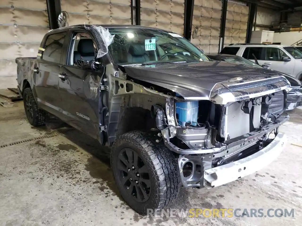 1 Photograph of a damaged car 5TFHY5F18MX007316 TOYOTA TUNDRA 2021