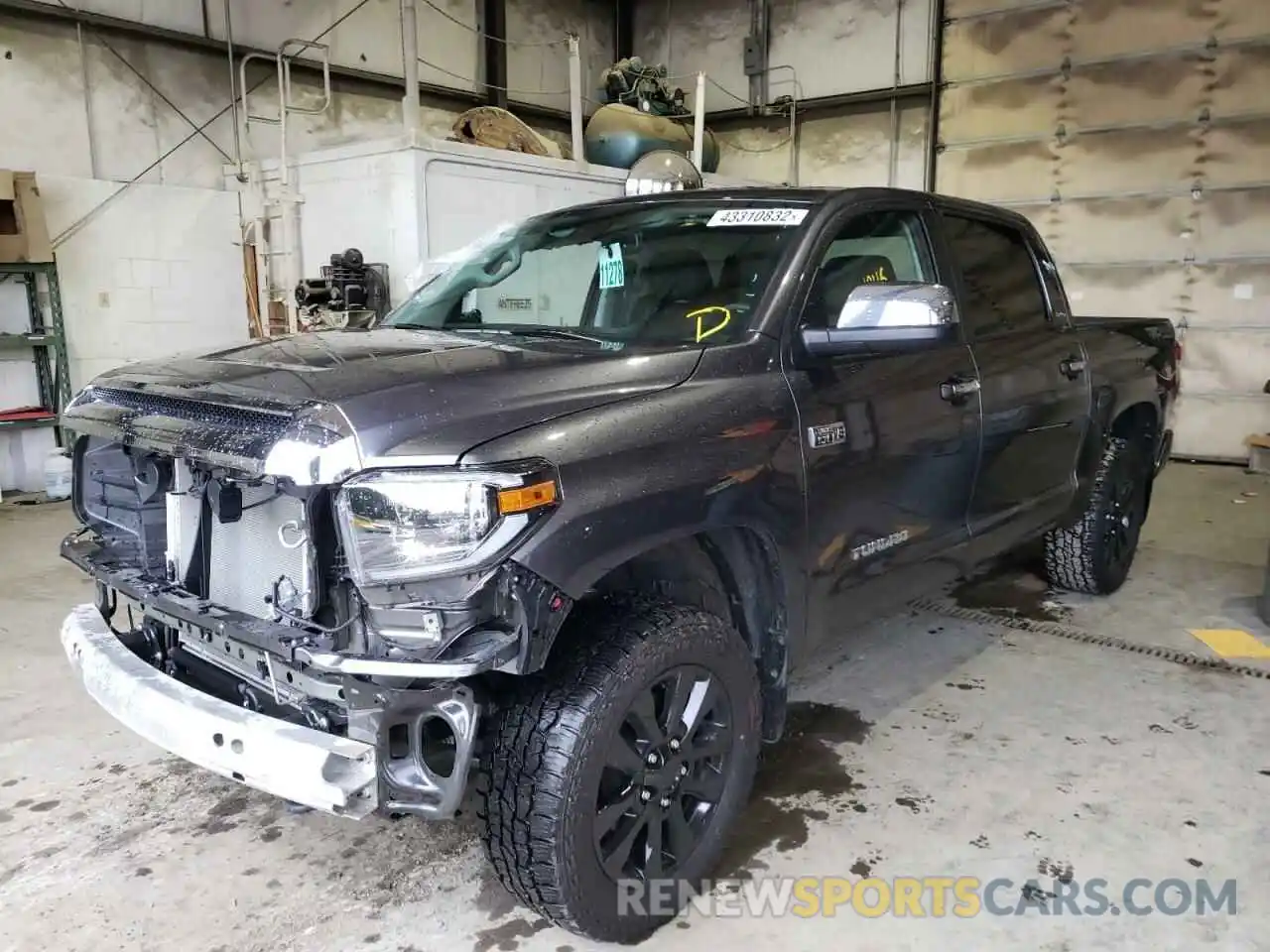 2 Photograph of a damaged car 5TFHY5F18MX007316 TOYOTA TUNDRA 2021