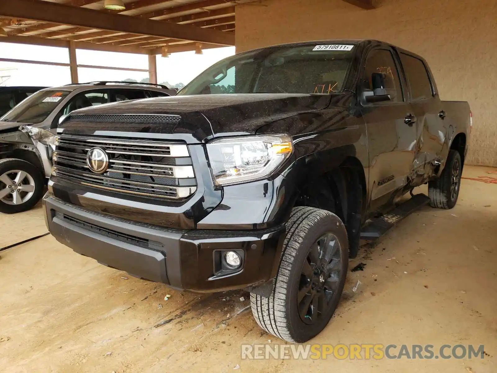 2 Photograph of a damaged car 5TFHY5F18MX009650 TOYOTA TUNDRA 2021