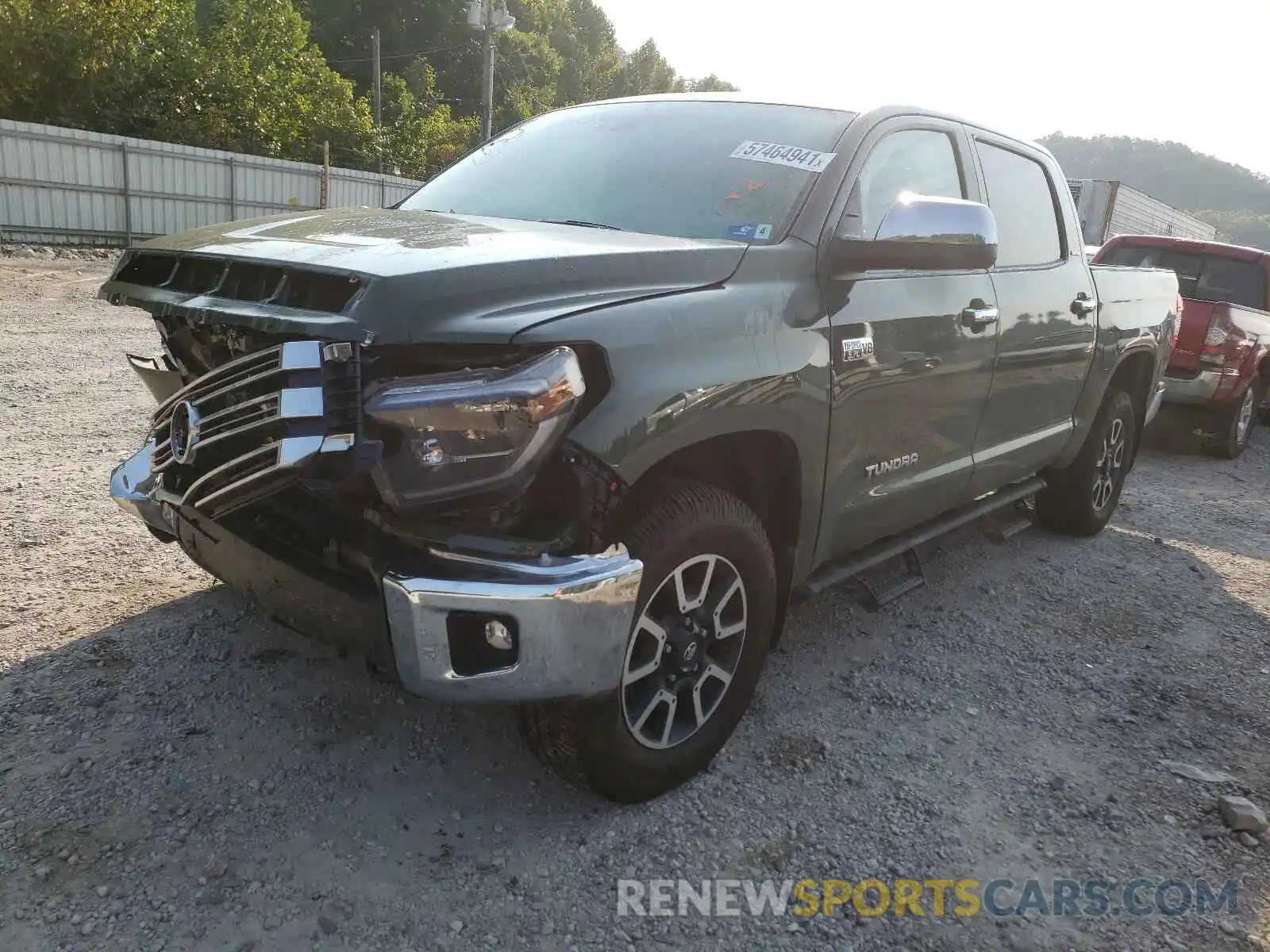 2 Photograph of a damaged car 5TFHY5F19MX009608 TOYOTA TUNDRA 2021