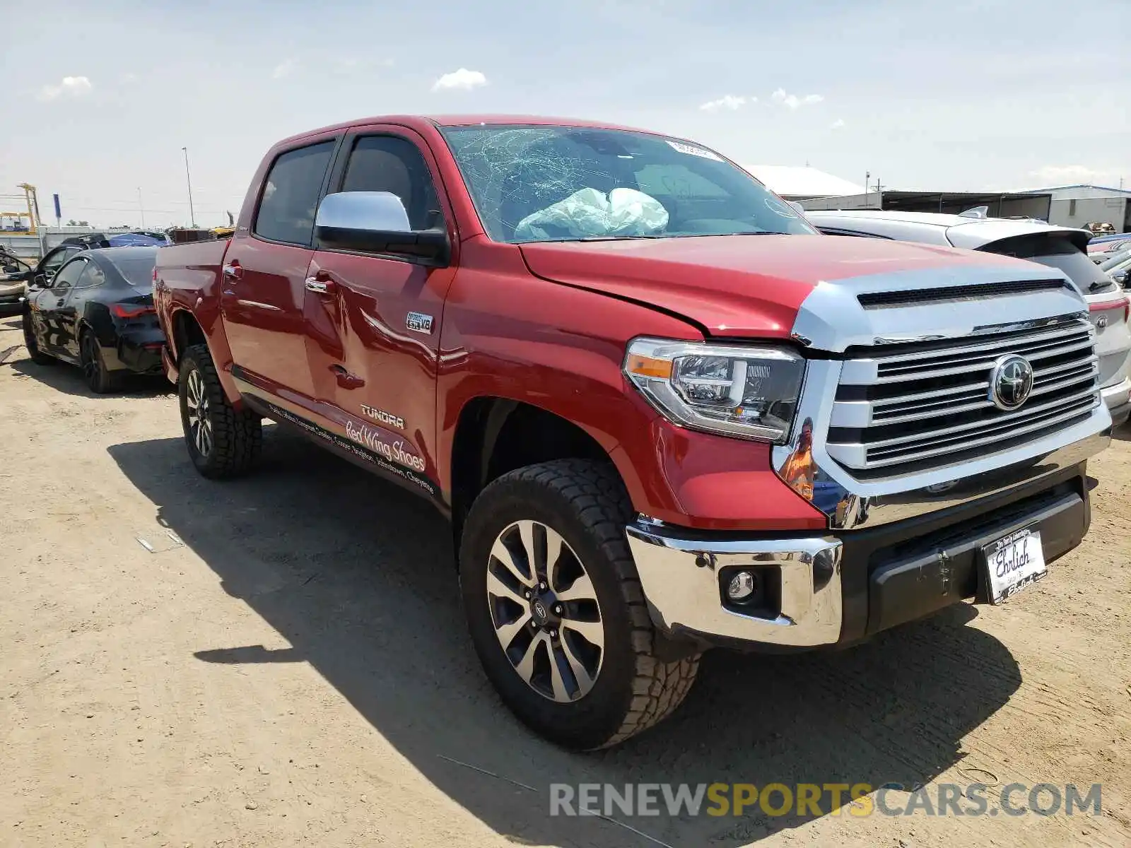 1 Photograph of a damaged car 5TFHY5F19MX021130 TOYOTA TUNDRA 2021