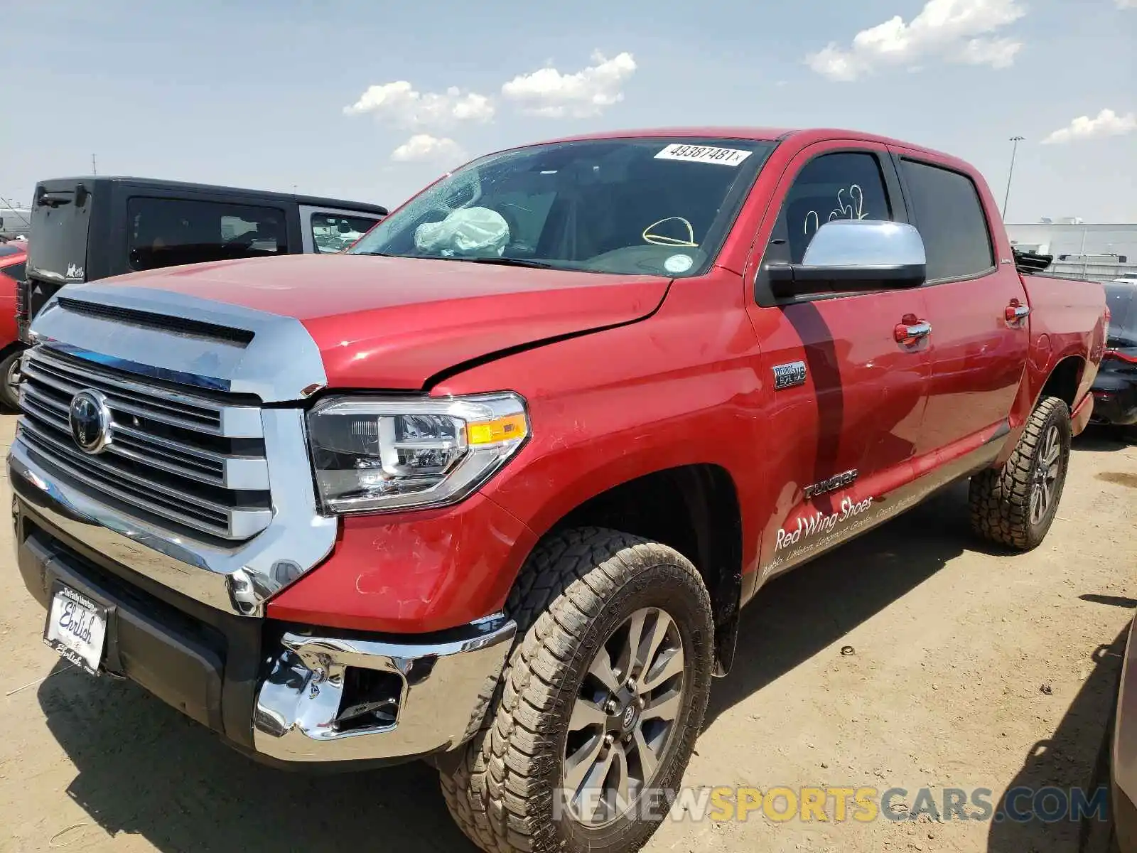 2 Photograph of a damaged car 5TFHY5F19MX021130 TOYOTA TUNDRA 2021