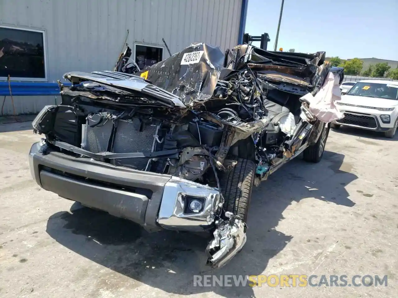 2 Photograph of a damaged car 5TFHY5F1XMX022934 TOYOTA TUNDRA 2021