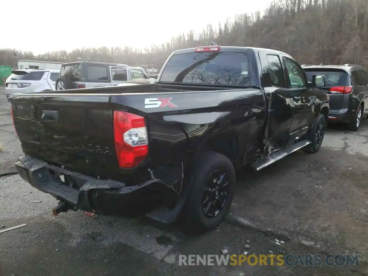 4 Фотография поврежденного автомобиля 5TFRY5F10MX276950 TOYOTA TUNDRA 2021