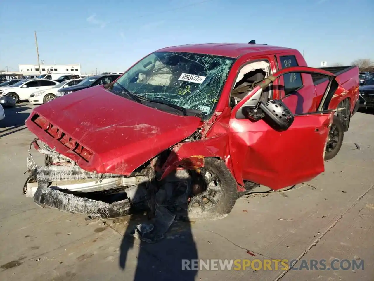 2 Photograph of a damaged car 5TFRY5F16MX281912 TOYOTA TUNDRA 2021