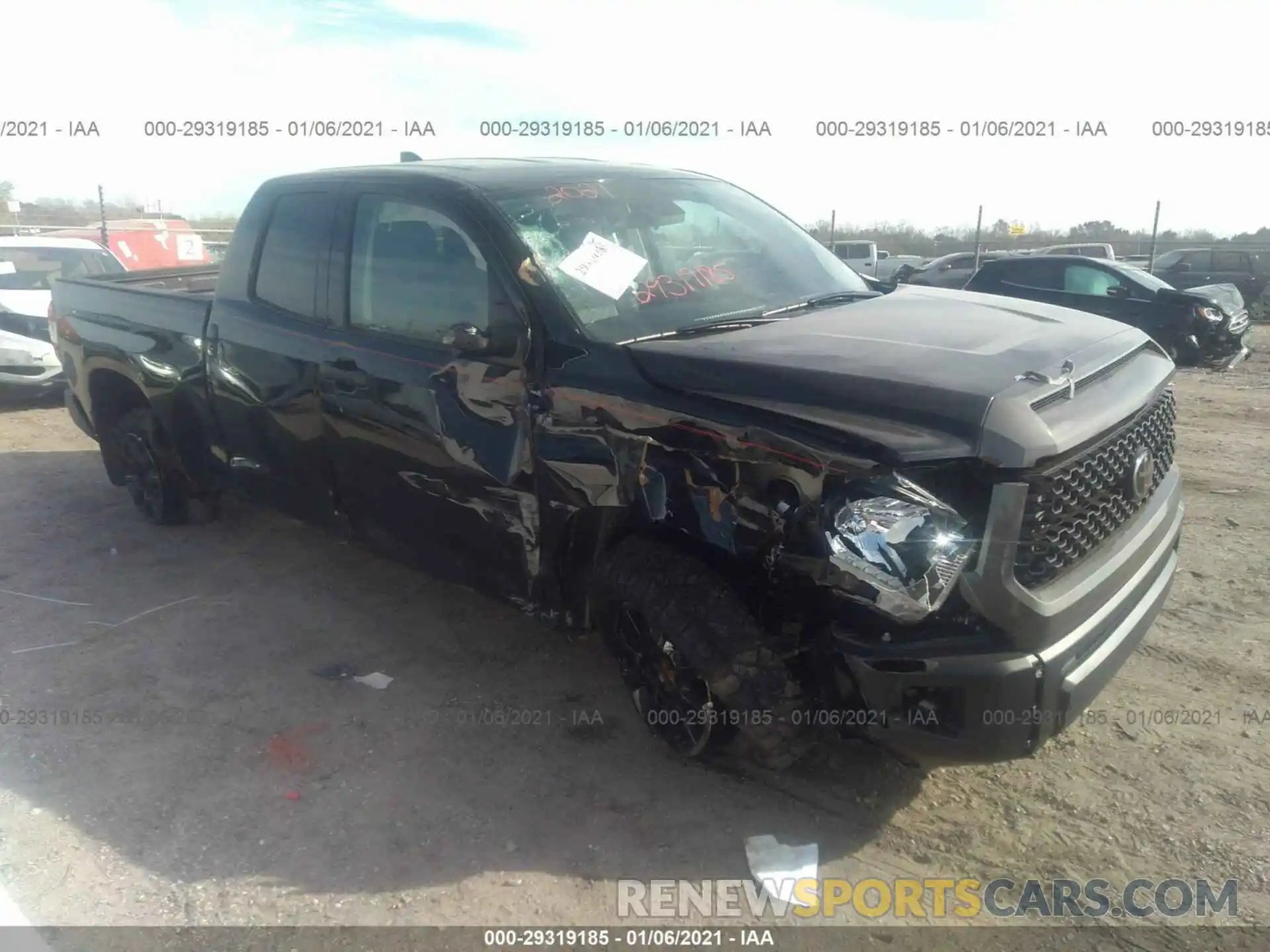 1 Photograph of a damaged car 5TFRY5F19MX275683 TOYOTA TUNDRA 2021