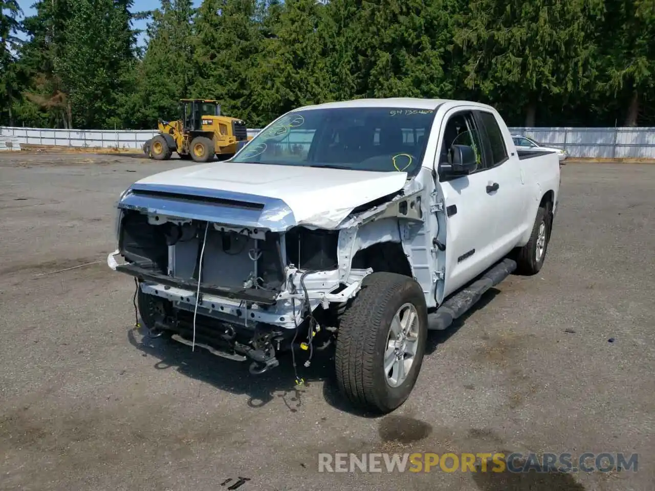 2 Photograph of a damaged car 5TFUY5F10MX043791 TOYOTA TUNDRA 2021