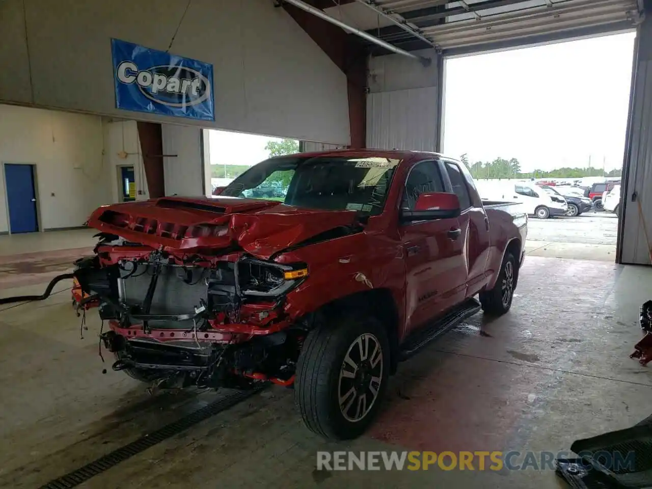 2 Photograph of a damaged car 5TFUY5F10MX983928 TOYOTA TUNDRA 2021