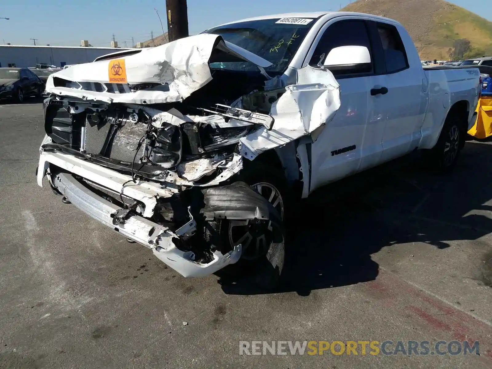 2 Photograph of a damaged car 5TFUY5F14MX977033 TOYOTA TUNDRA 2021