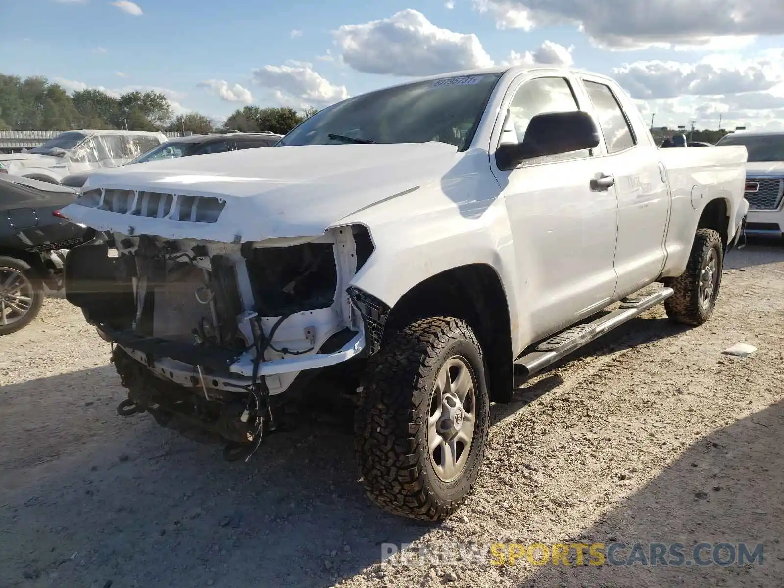 2 Photograph of a damaged car 5TFUY5F15MX021057 TOYOTA TUNDRA 2021