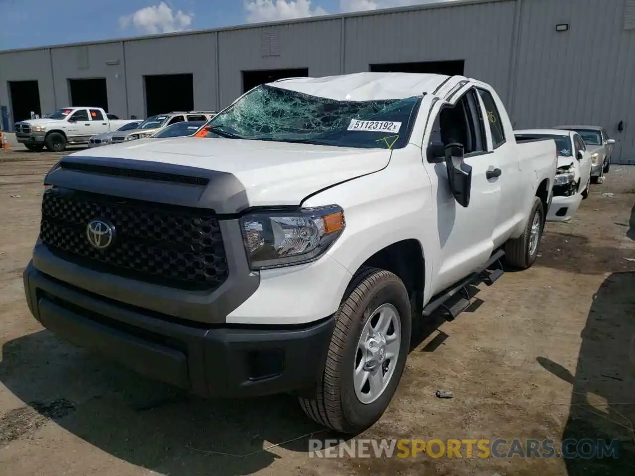 2 Photograph of a damaged car 5TFUY5F18MX003569 TOYOTA TUNDRA 2021