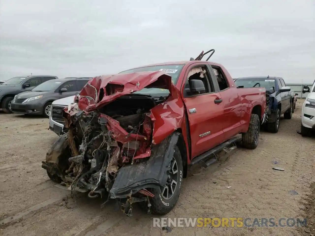 2 Photograph of a damaged car 5TFUY5F19MX033874 TOYOTA TUNDRA 2021