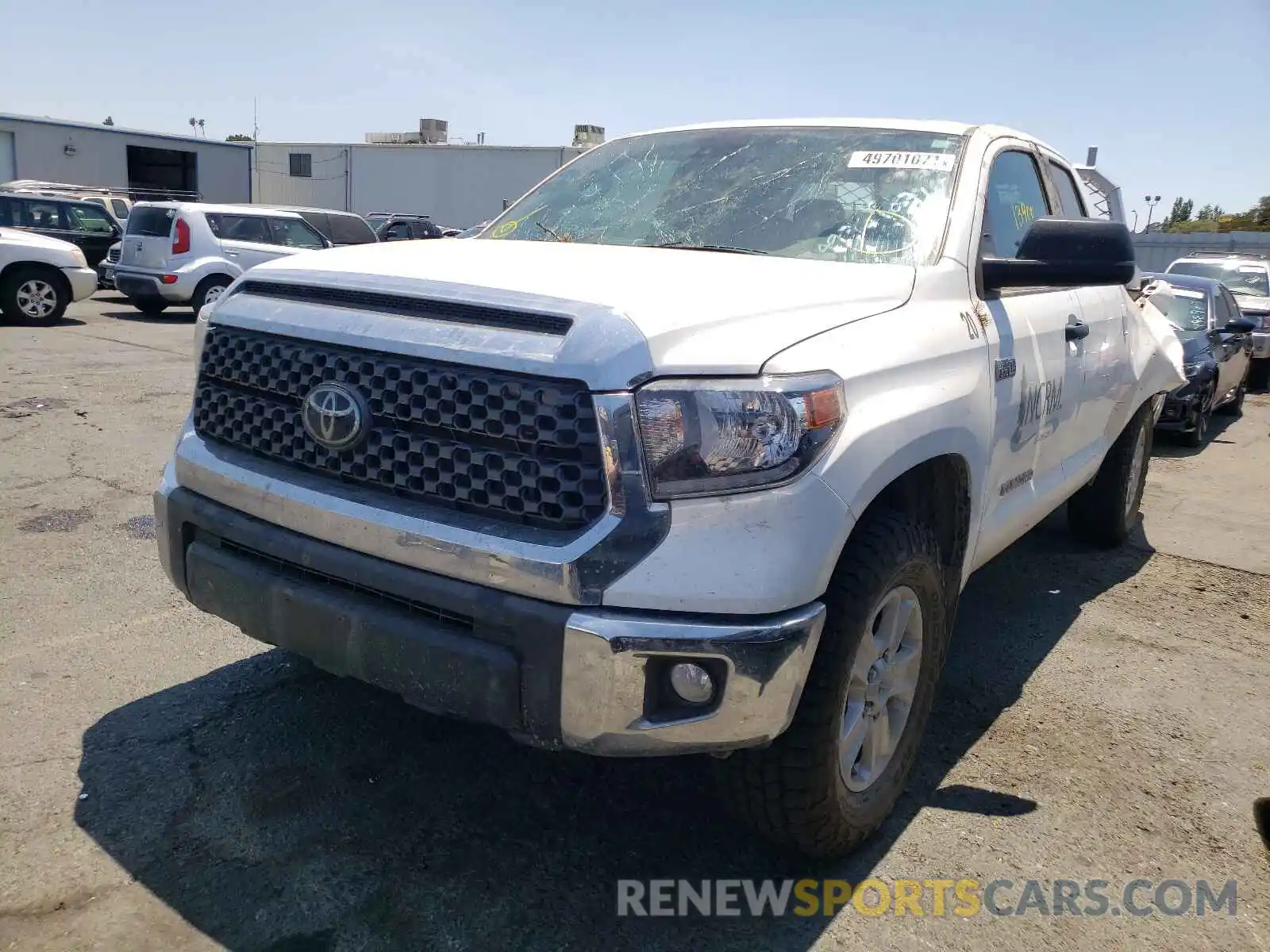 2 Photograph of a damaged car 5TFUY5F19MX971051 TOYOTA TUNDRA 2021