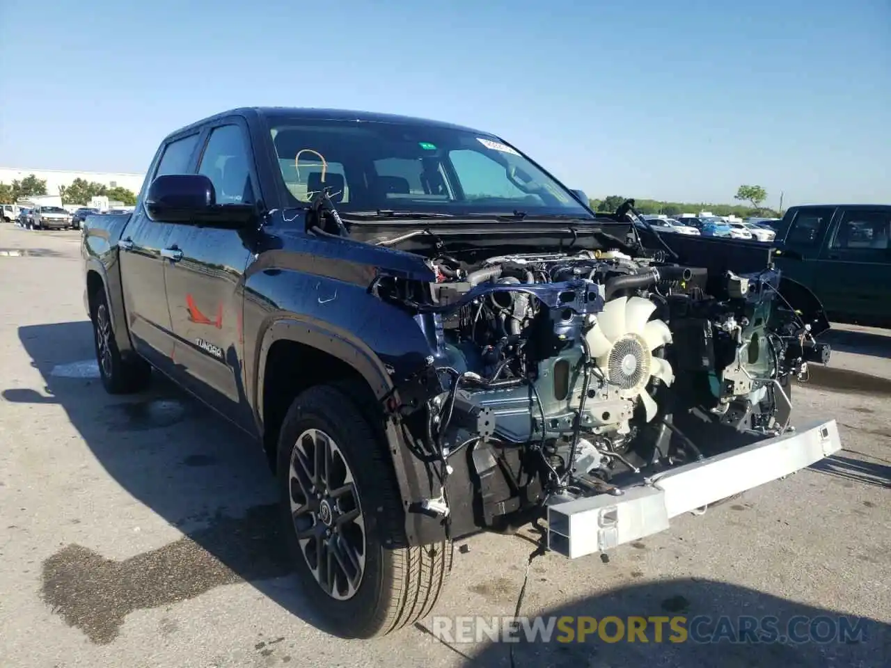 1 Photograph of a damaged car 5TFJA5AB5NX002095 TOYOTA TUNDRA 2022