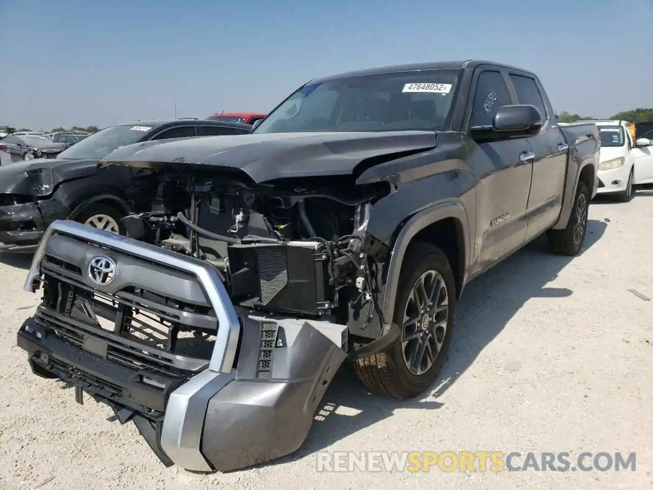 2 Photograph of a damaged car 5TFJA5AB6NX002042 TOYOTA TUNDRA 2022