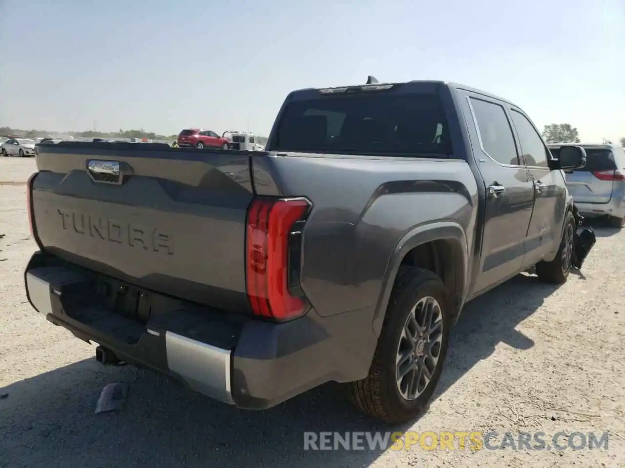 4 Photograph of a damaged car 5TFJA5AB6NX002042 TOYOTA TUNDRA 2022