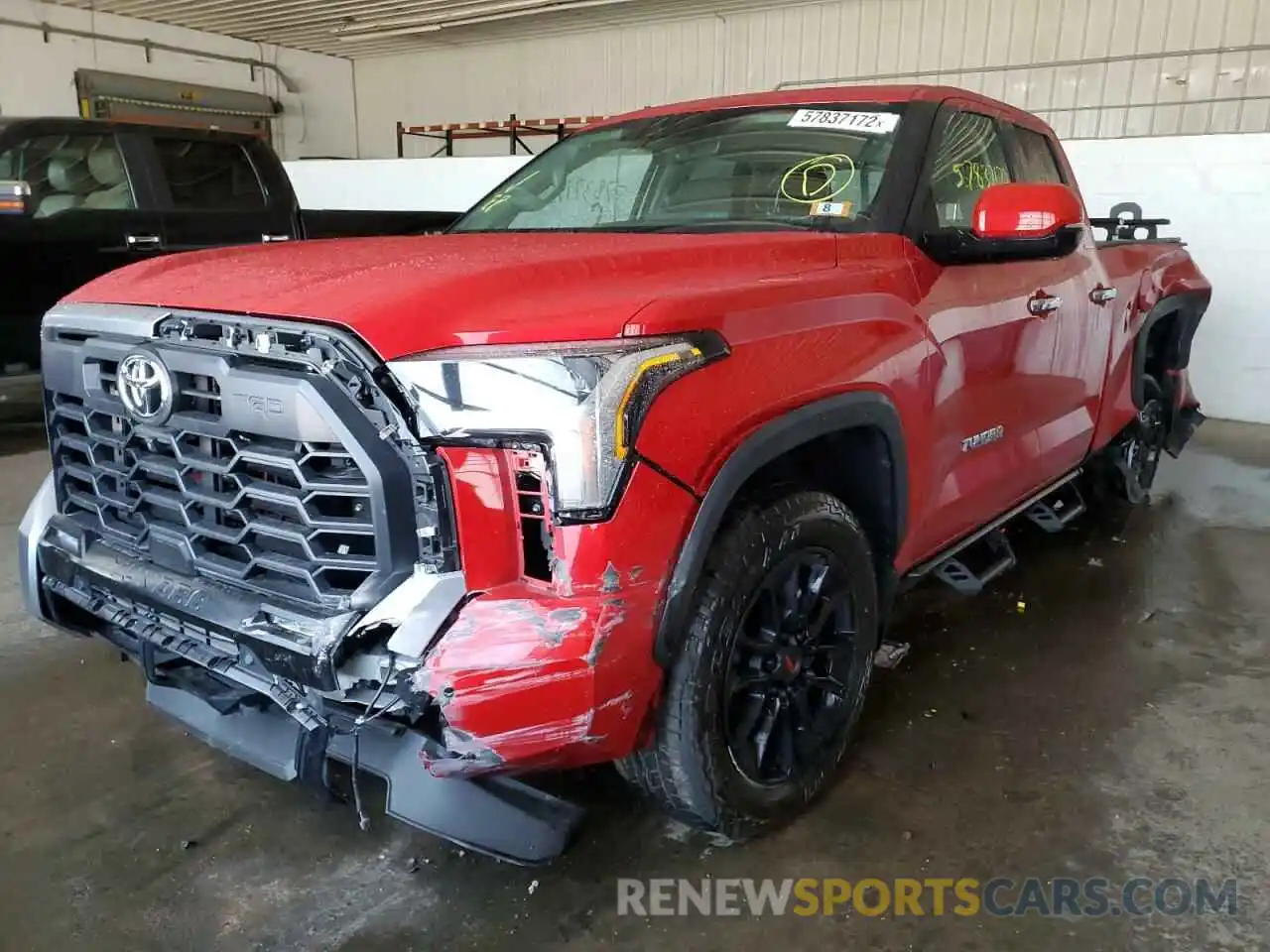 2 Photograph of a damaged car 5TFJA5DA5NX005548 TOYOTA TUNDRA 2022