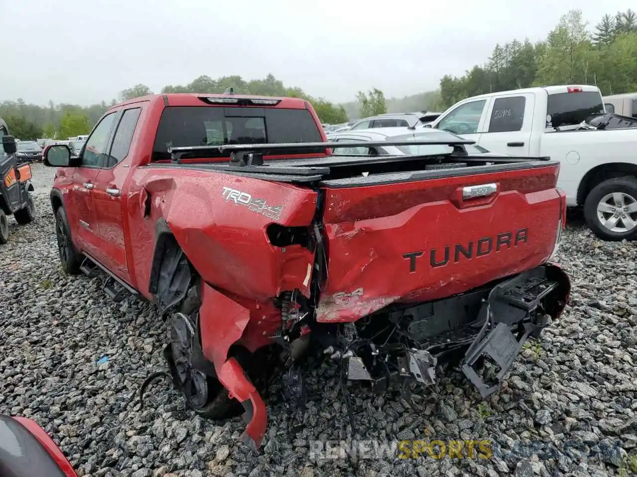 3 Photograph of a damaged car 5TFJA5DA5NX005548 TOYOTA TUNDRA 2022