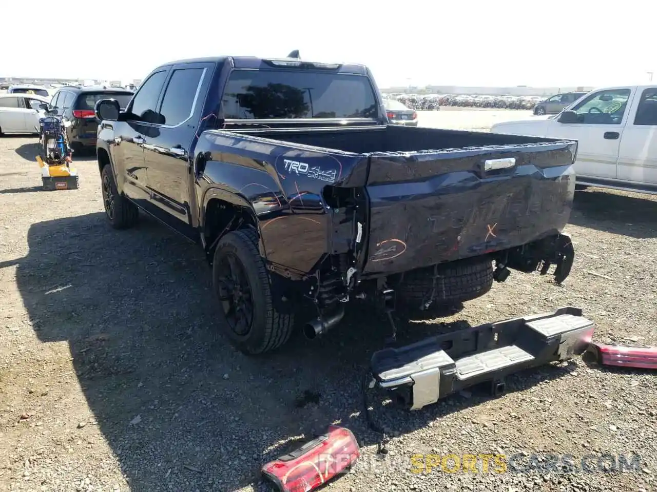 3 Photograph of a damaged car 5TFJA5DB1NX002669 TOYOTA TUNDRA 2022