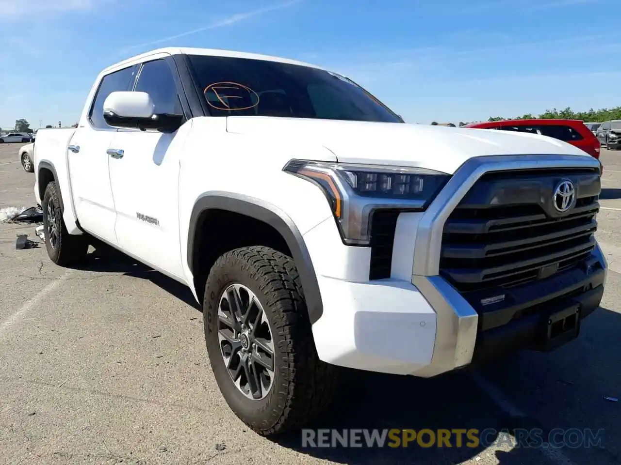 1 Photograph of a damaged car 5TFJA5DB3NX002057 TOYOTA TUNDRA 2022