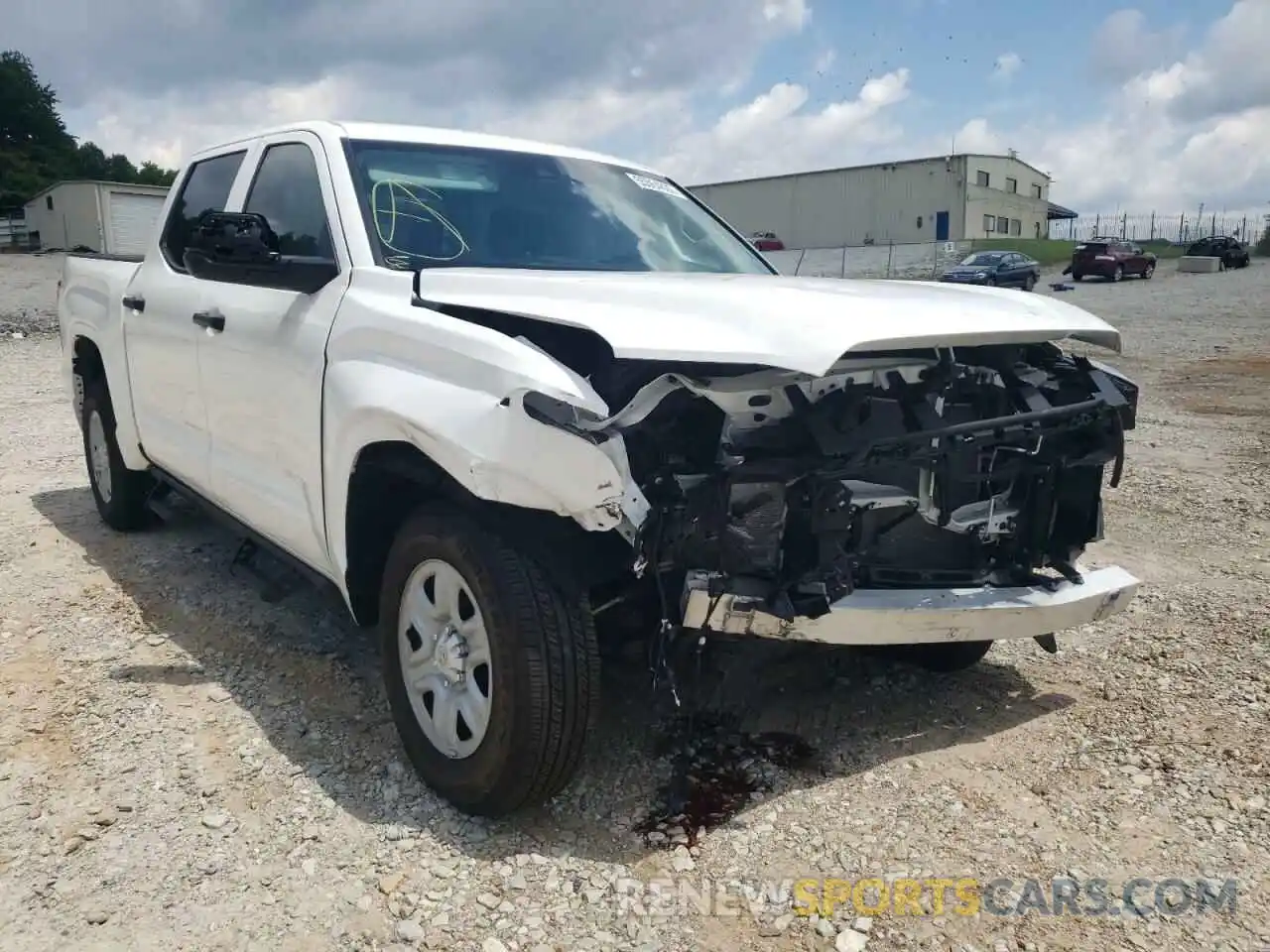 1 Photograph of a damaged car 5TFKB5AB7NX001810 TOYOTA TUNDRA 2022