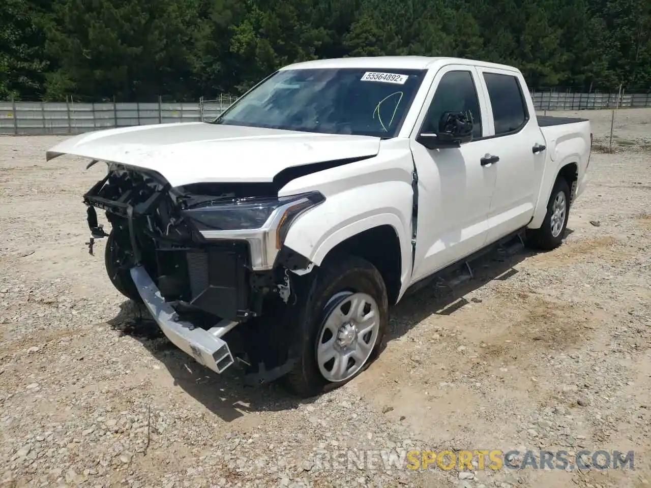 2 Photograph of a damaged car 5TFKB5AB7NX001810 TOYOTA TUNDRA 2022