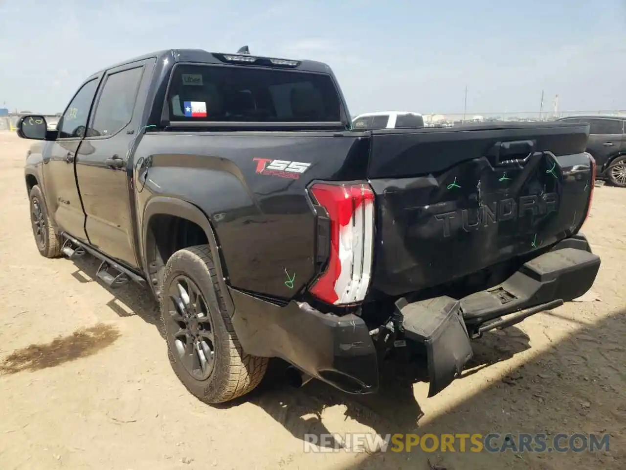 3 Photograph of a damaged car 5TFLA5AB8NX006067 TOYOTA TUNDRA 2022