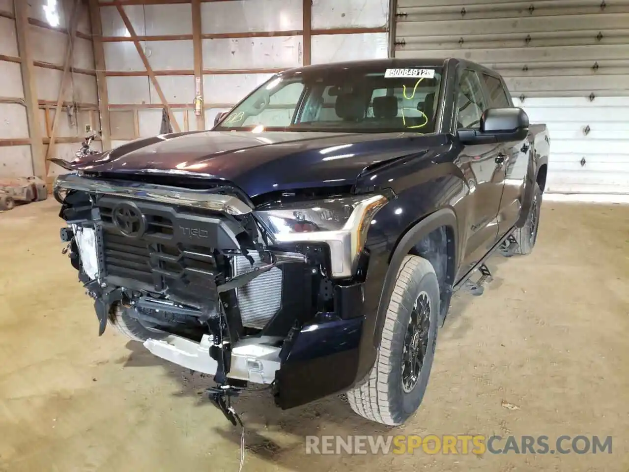 2 Photograph of a damaged car 5TFLA5DB1NX010487 TOYOTA TUNDRA 2022