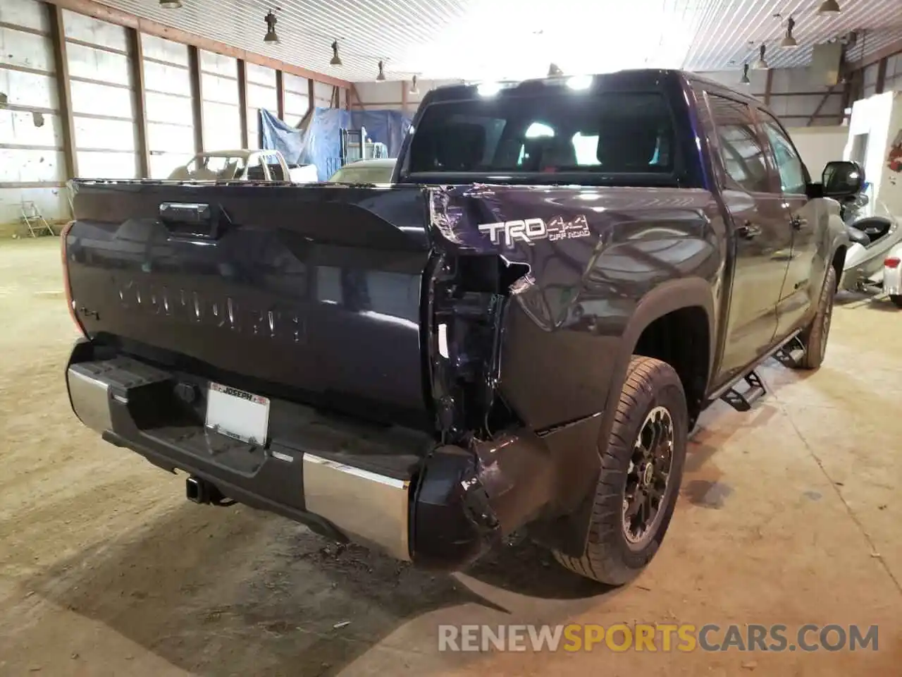 4 Photograph of a damaged car 5TFLA5DB1NX010487 TOYOTA TUNDRA 2022