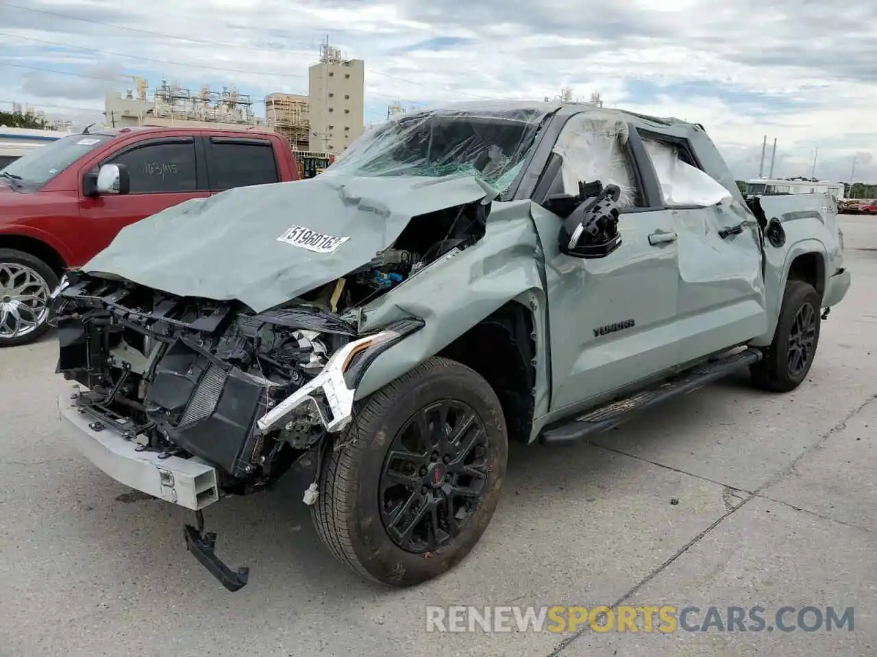 2 Photograph of a damaged car 5TFLA5DB1NX026687 TOYOTA TUNDRA 2022