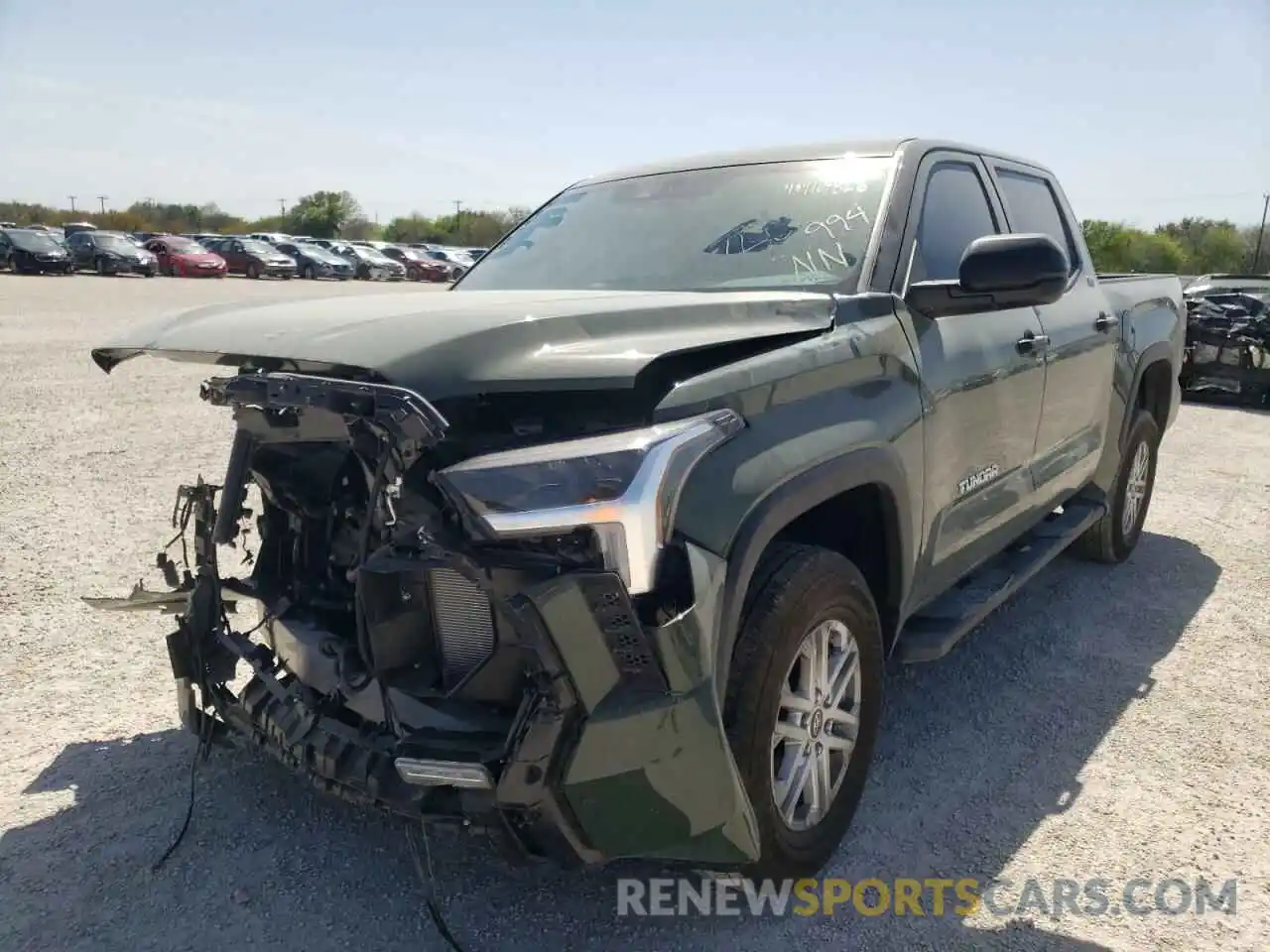 2 Photograph of a damaged car 5TFLA5DB5NX015563 TOYOTA TUNDRA 2022