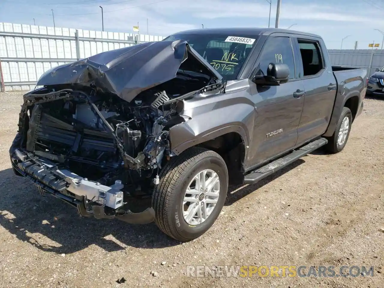 2 Photograph of a damaged car 5TFLA5DB8NX027075 TOYOTA TUNDRA 2022