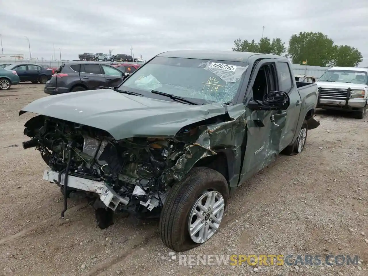 2 Photograph of a damaged car 5TFLA5DBXNX001724 TOYOTA TUNDRA 2022