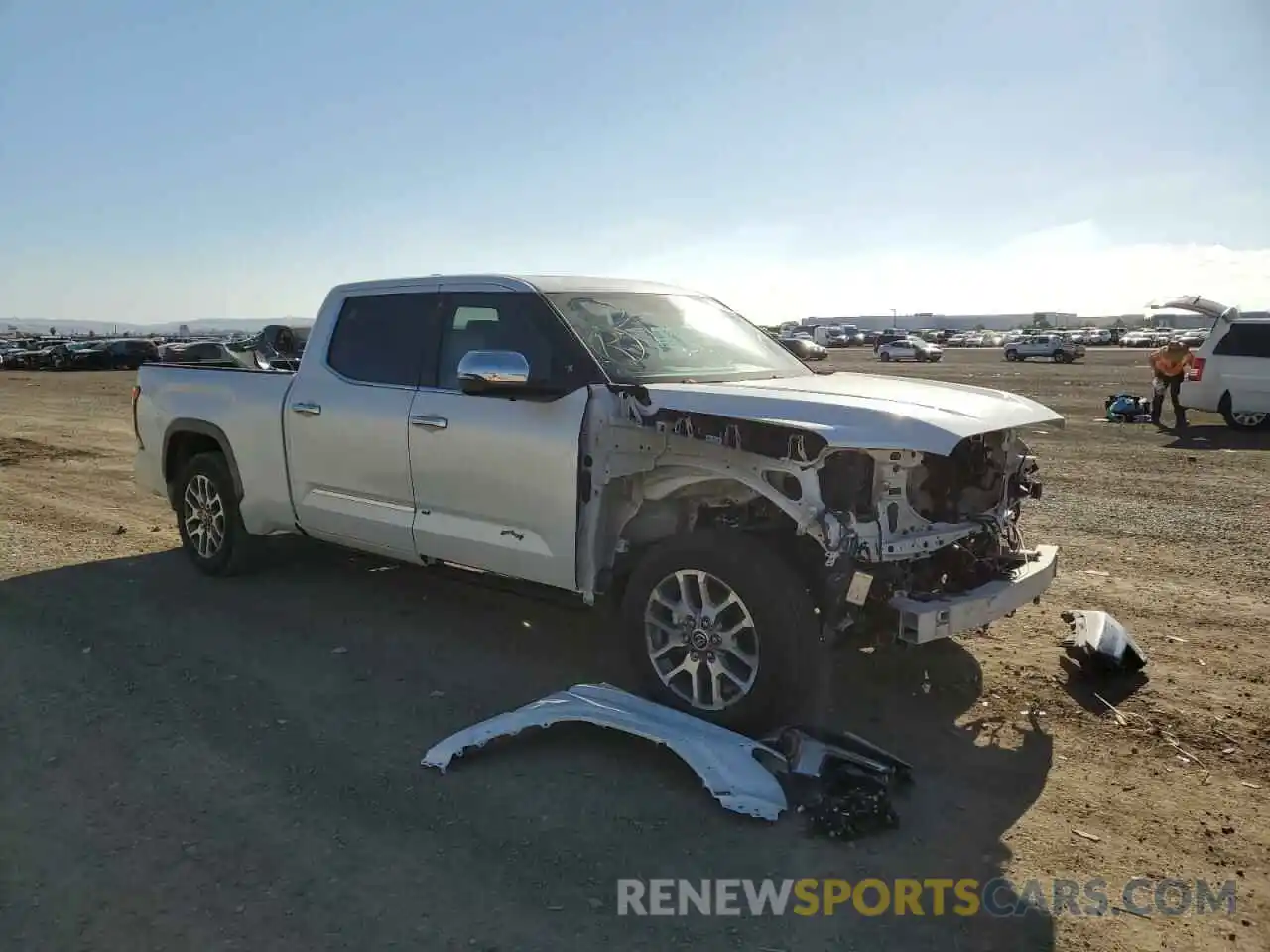 1 Photograph of a damaged car 5TFMA5BC5NX001355 TOYOTA TUNDRA 2022