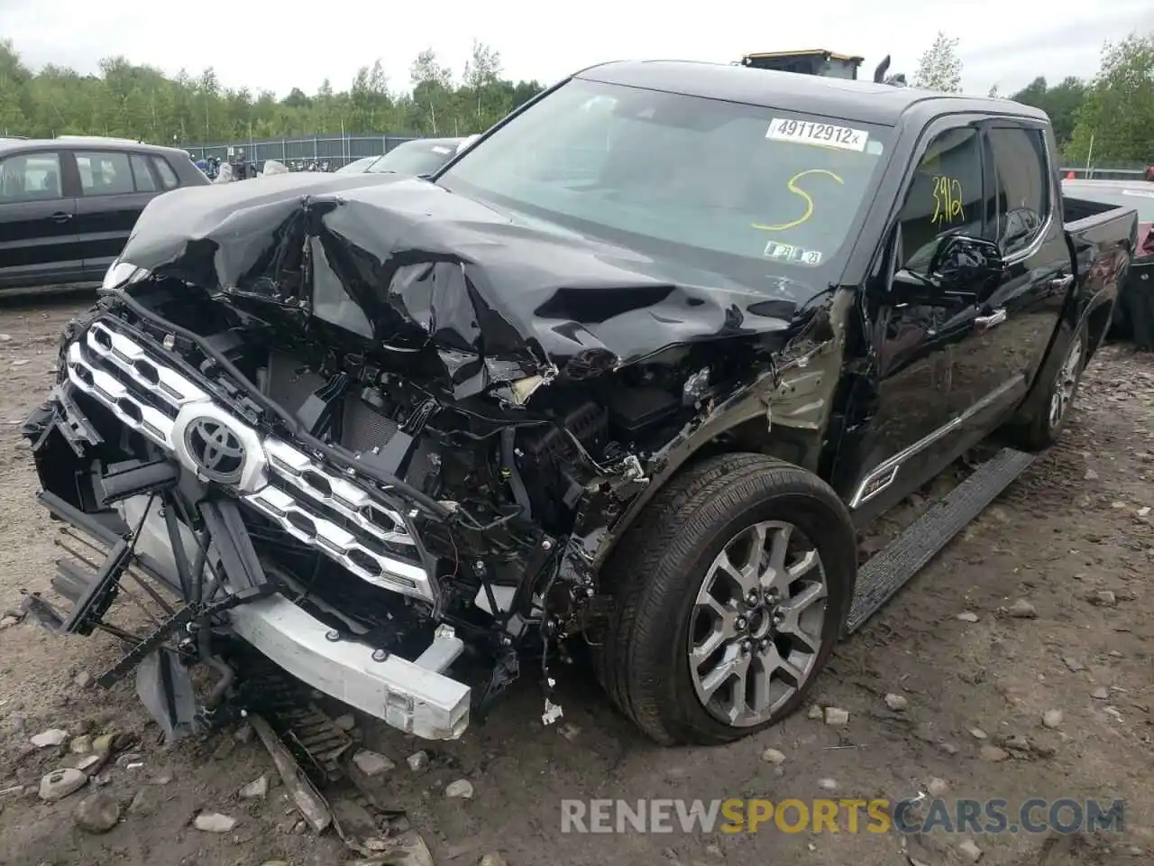 2 Photograph of a damaged car 5TFMA5DB9NX009172 TOYOTA TUNDRA 2022