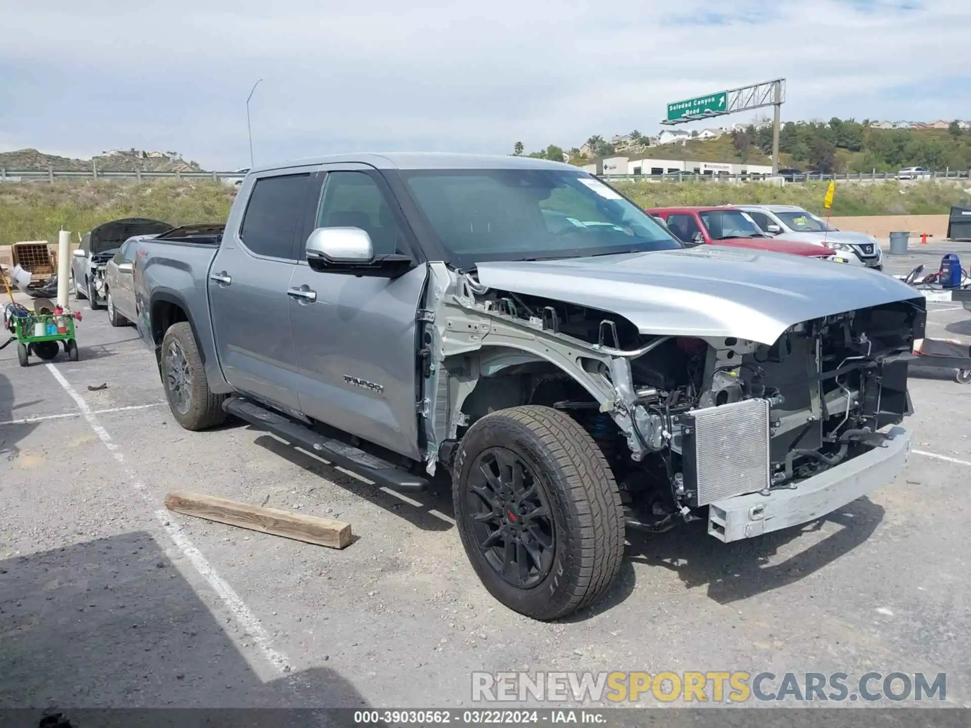 1 Photograph of a damaged car 5TFJA5DBXPX097171 TOYOTA TUNDRA 2023