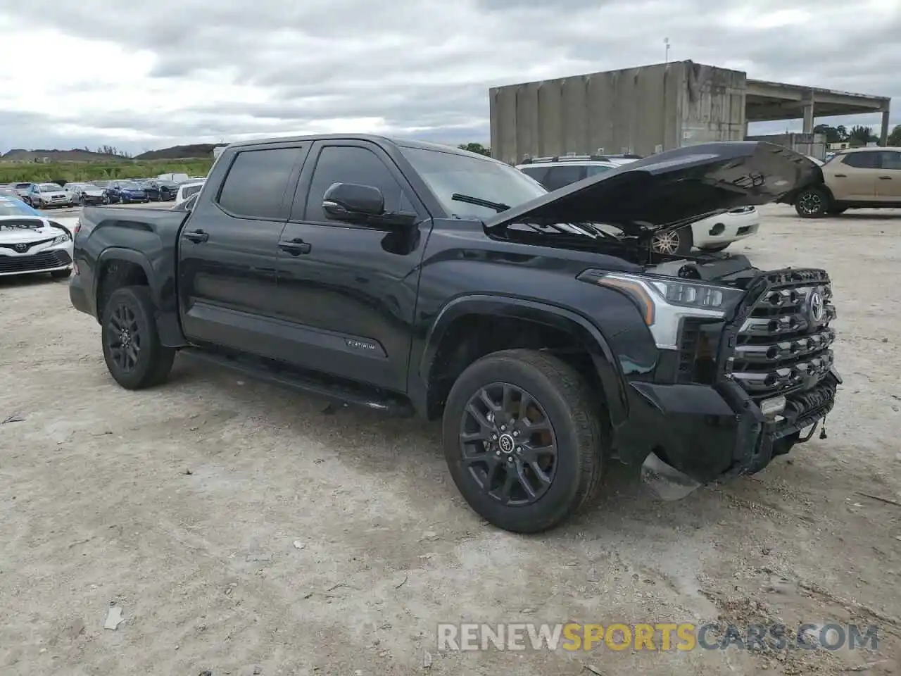 4 Photograph of a damaged car 5TFNA5DB7PX081656 TOYOTA TUNDRA 2023