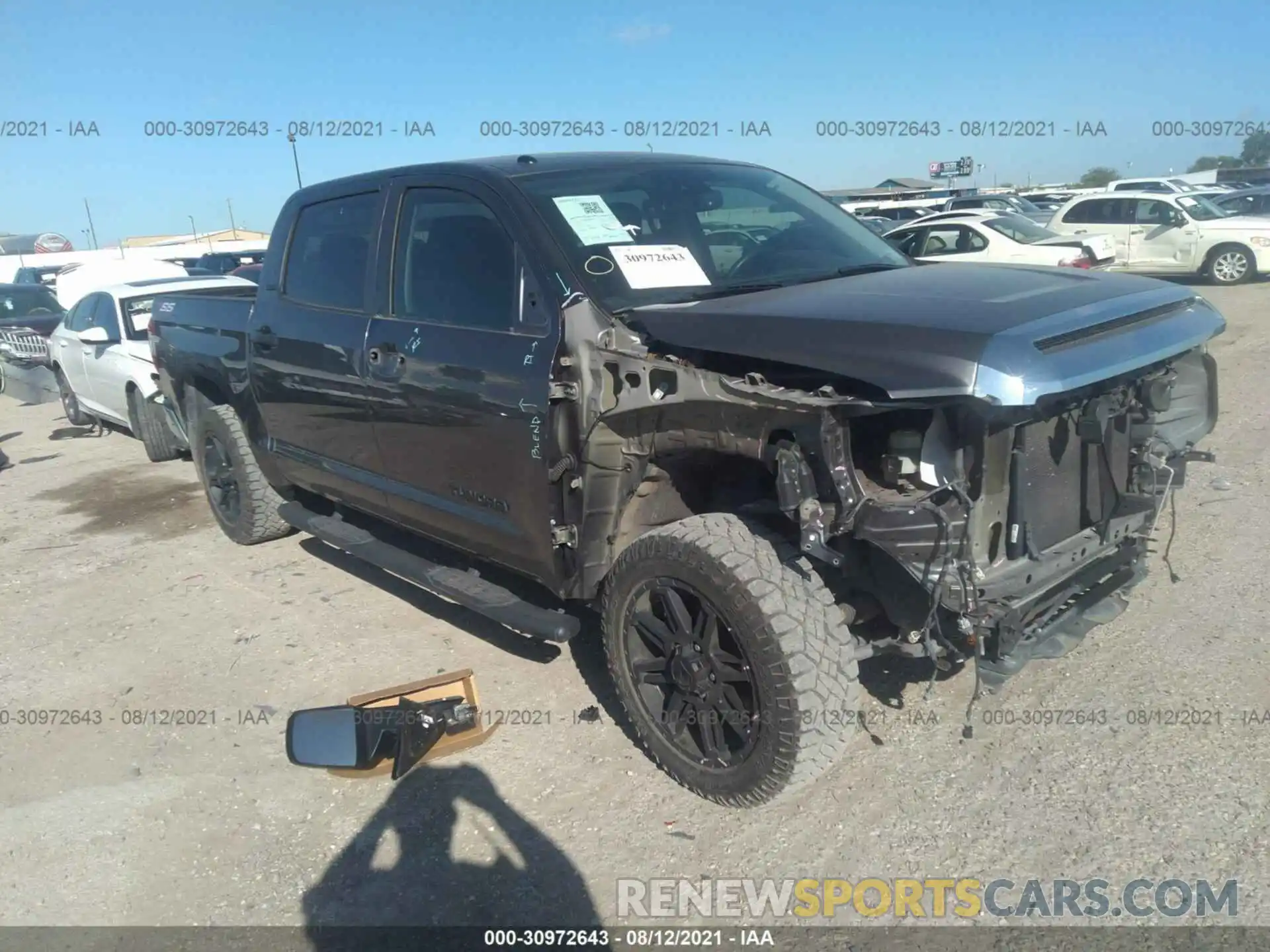 1 Photograph of a damaged car 5TFEM5F10KX138445 TOYOTA TUNDRA 2WD 2019