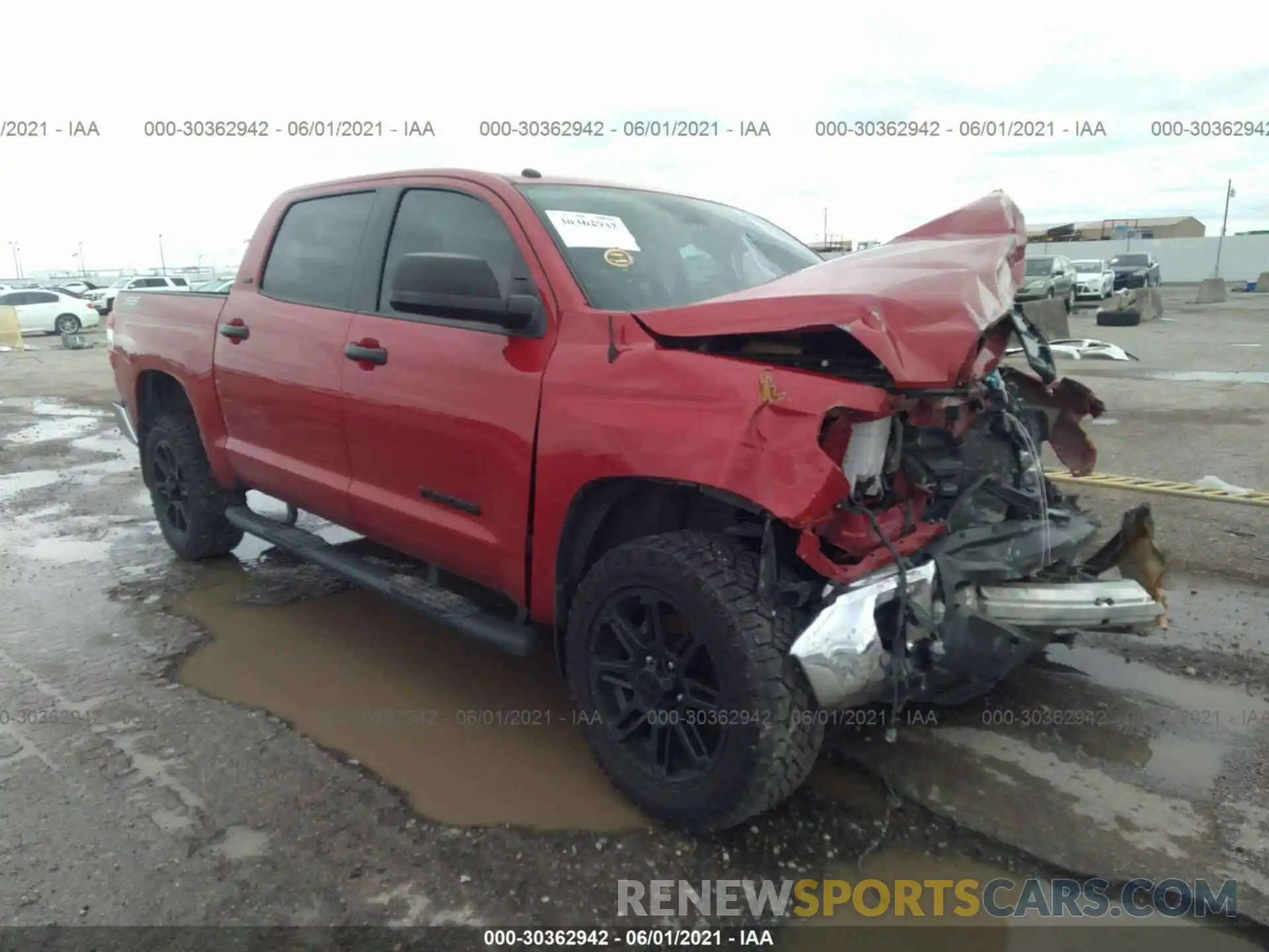 1 Photograph of a damaged car 5TFEM5F10KX144813 TOYOTA TUNDRA 2WD 2019