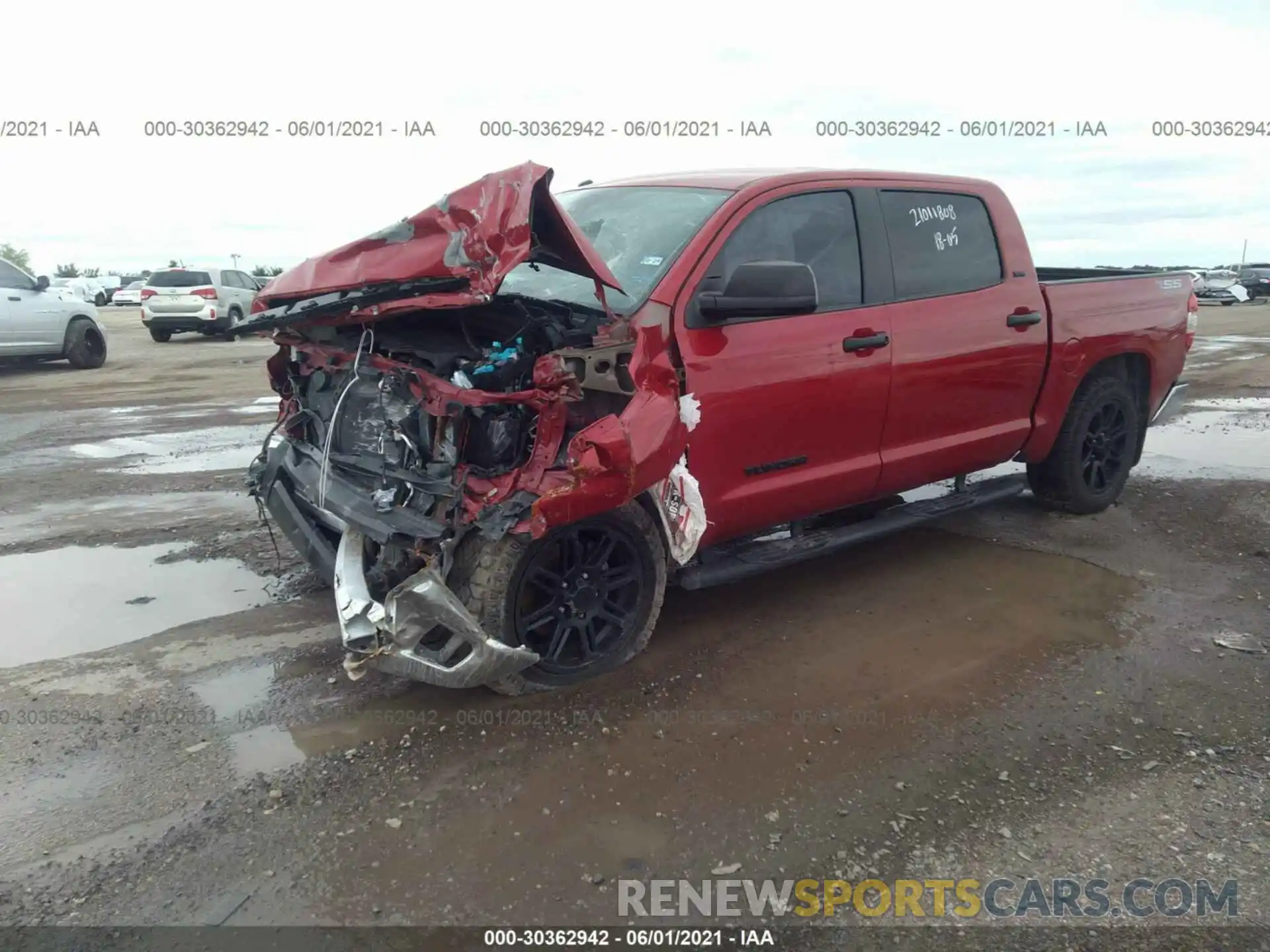 2 Photograph of a damaged car 5TFEM5F10KX144813 TOYOTA TUNDRA 2WD 2019