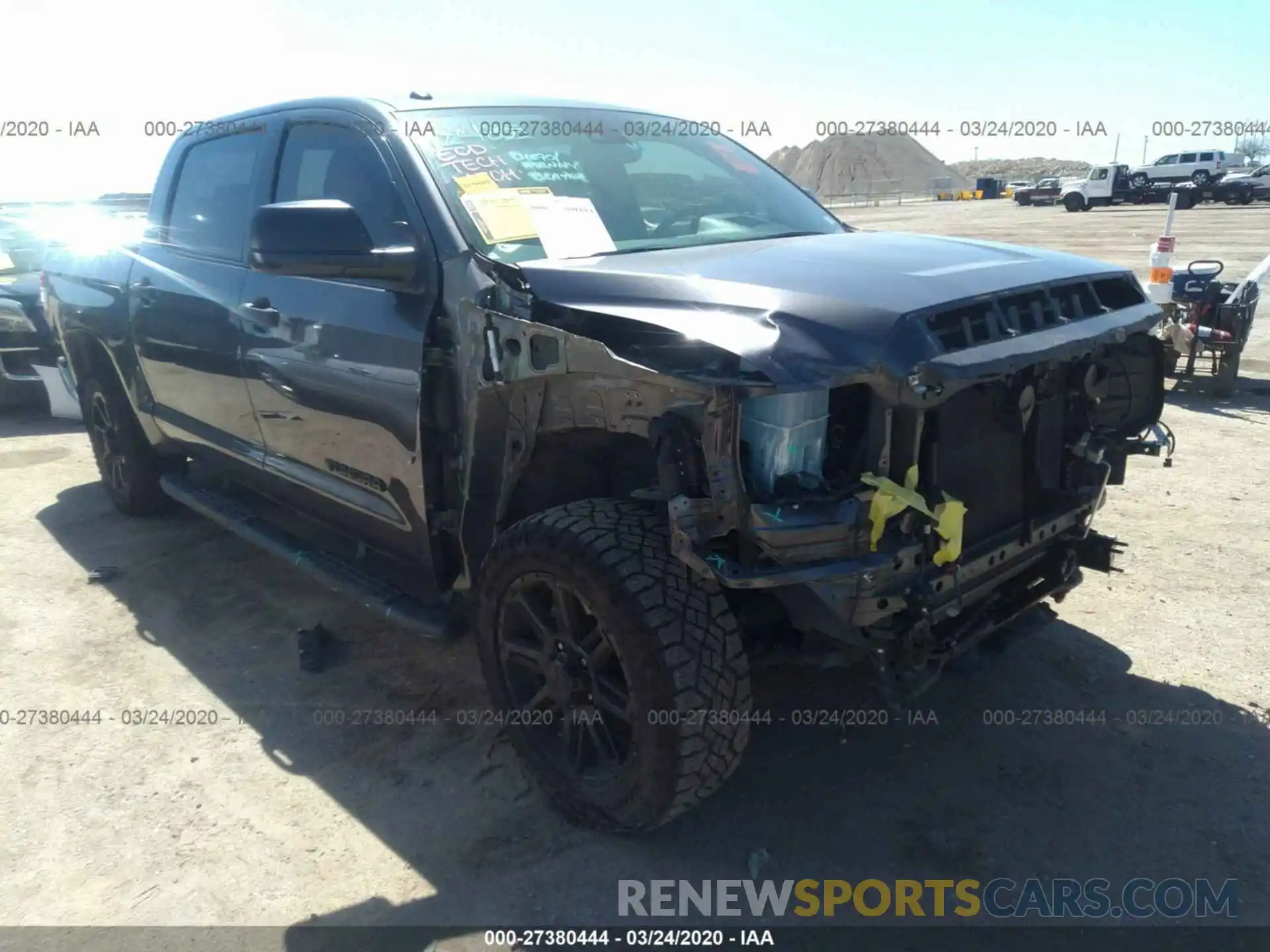 1 Photograph of a damaged car 5TFEM5F13KX140397 TOYOTA TUNDRA 2WD 2019