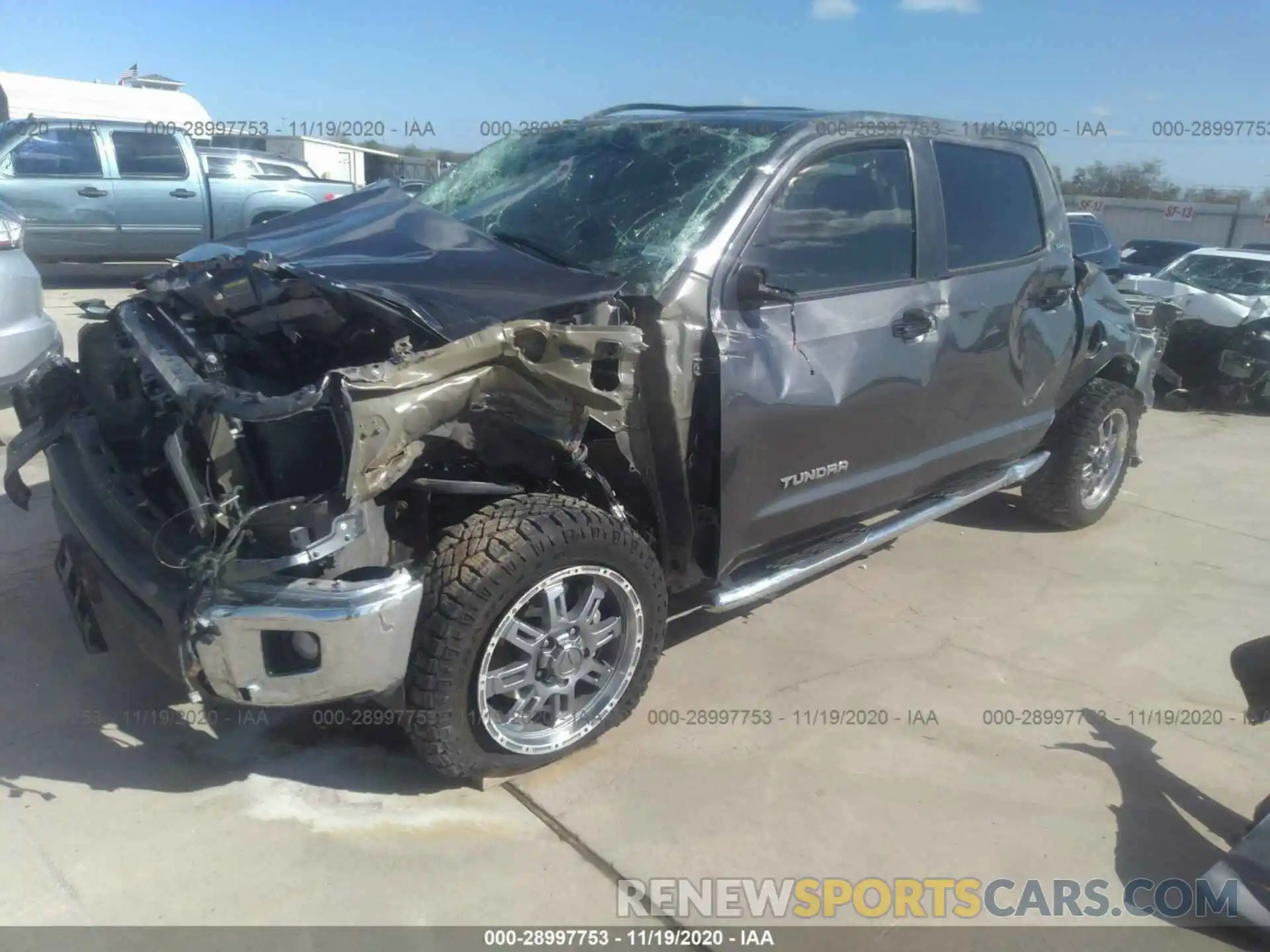 2 Photograph of a damaged car 5TFEM5F15KX142930 TOYOTA TUNDRA 2WD 2019